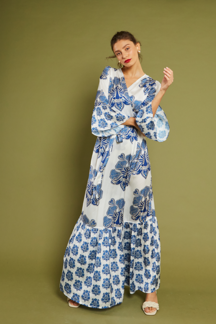 NEMA Maxi Printed Dress