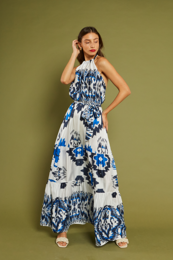 NEMA Juliana Dress Blue Print